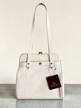 Vintage 2001 Etienne Aigner Hayday Collection Straw Shoulder Bag NWT Y2K